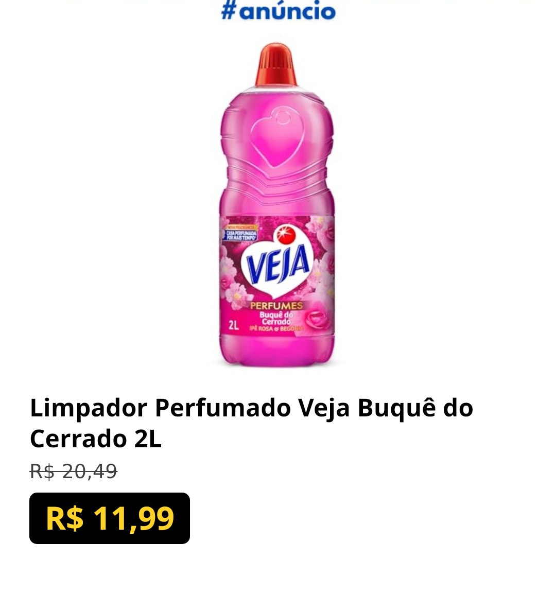 Limpador Perfumado Veja Buquê do Cerrado 2L