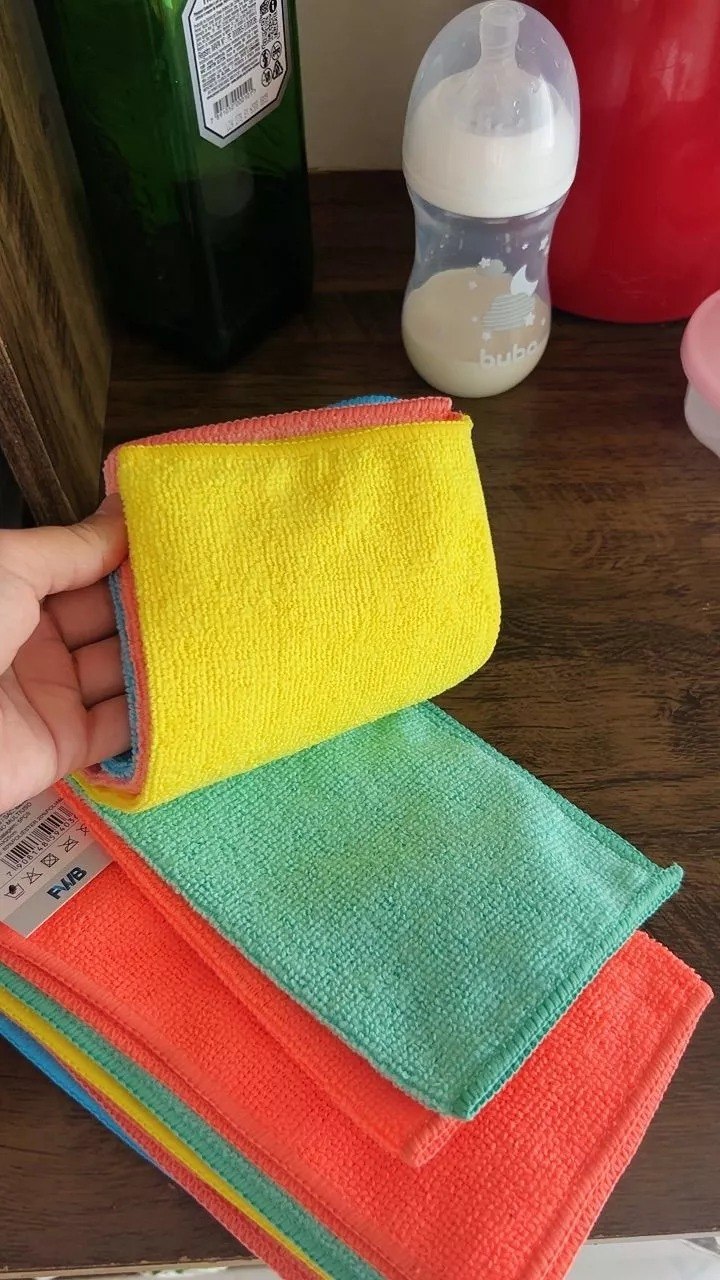 Kit 10 Panos De Limpeza Microfibra alta absorção Multiuso