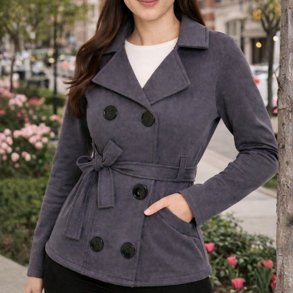 Casaco De Moletom Feminino Agasalho Quente Sobretudo De Frio