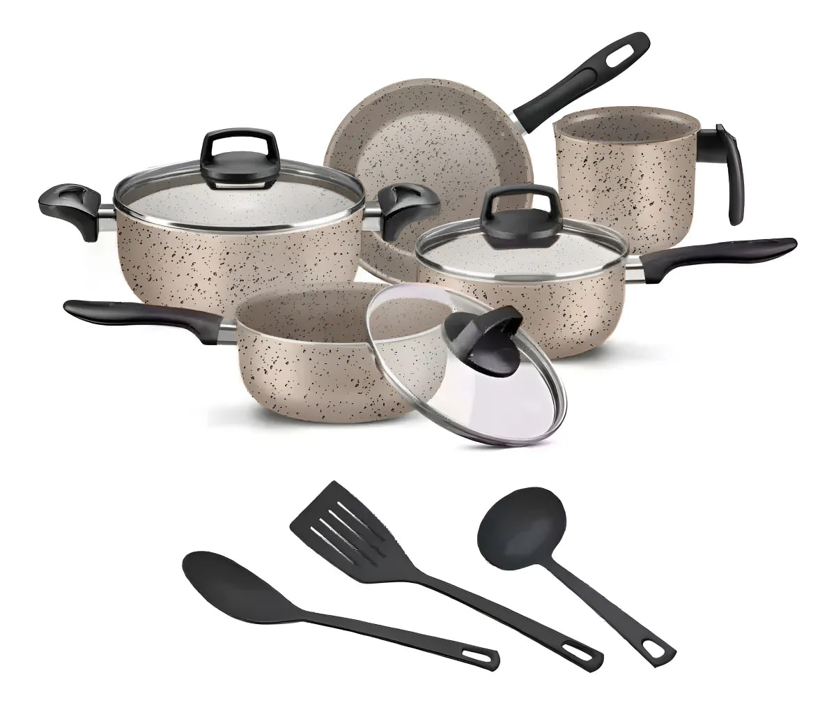 Jogo De Panelas 8 Peças Teflon Antiaderente