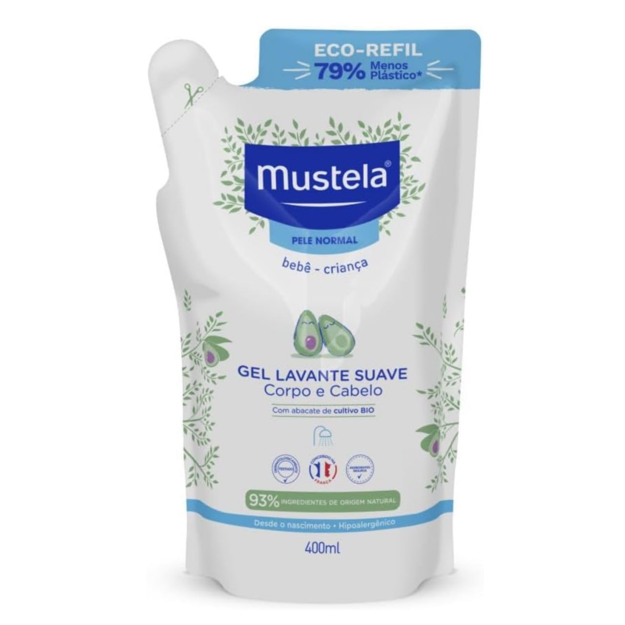 Mustela Refil Gel Lavante Suave 400ml