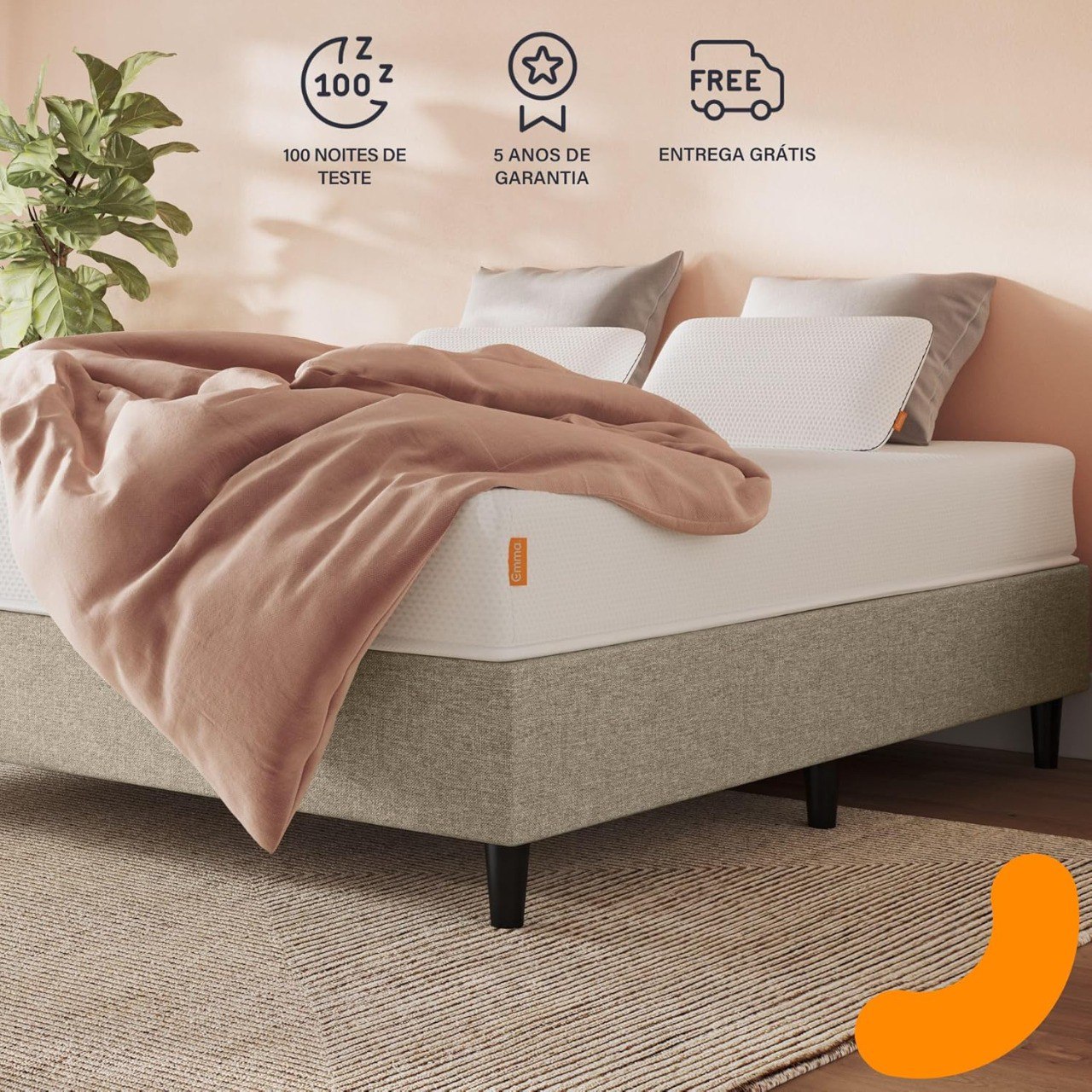 Colchão Casal de espuma D28 Emma Basics 17cm