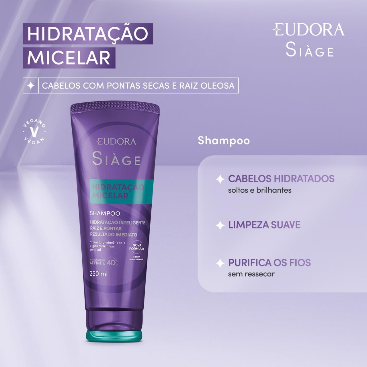 Shampoo Siàge Hidratação Micelar 250ml