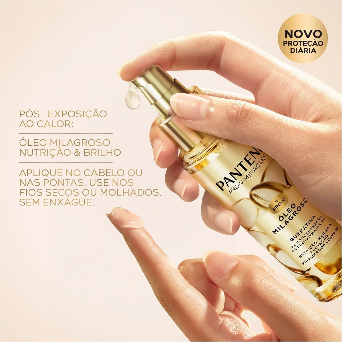 Pantene Pro-V Miracles Óleo Capilar Milagroso Queratina Nutrição, Brilho E Proteção 95ml