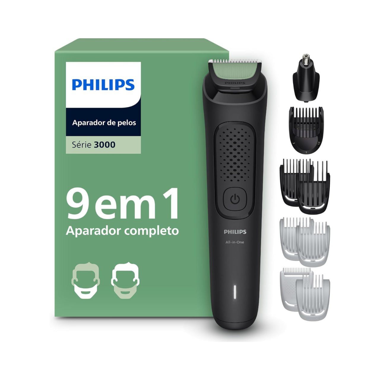 PHILIPS Multigroom Aparador de Pelos 9 em 1