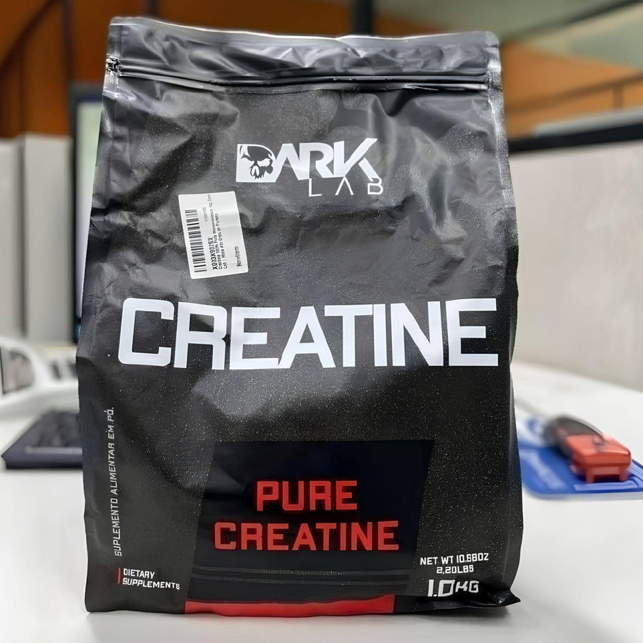 Creatina Monohidratada Pura 1kg Dark Lab Unidade Sem Sabor
