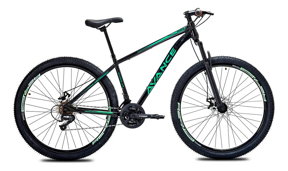Mountain Bike Aro 29 Avance 24v Freio A Disco Mecânico Verde