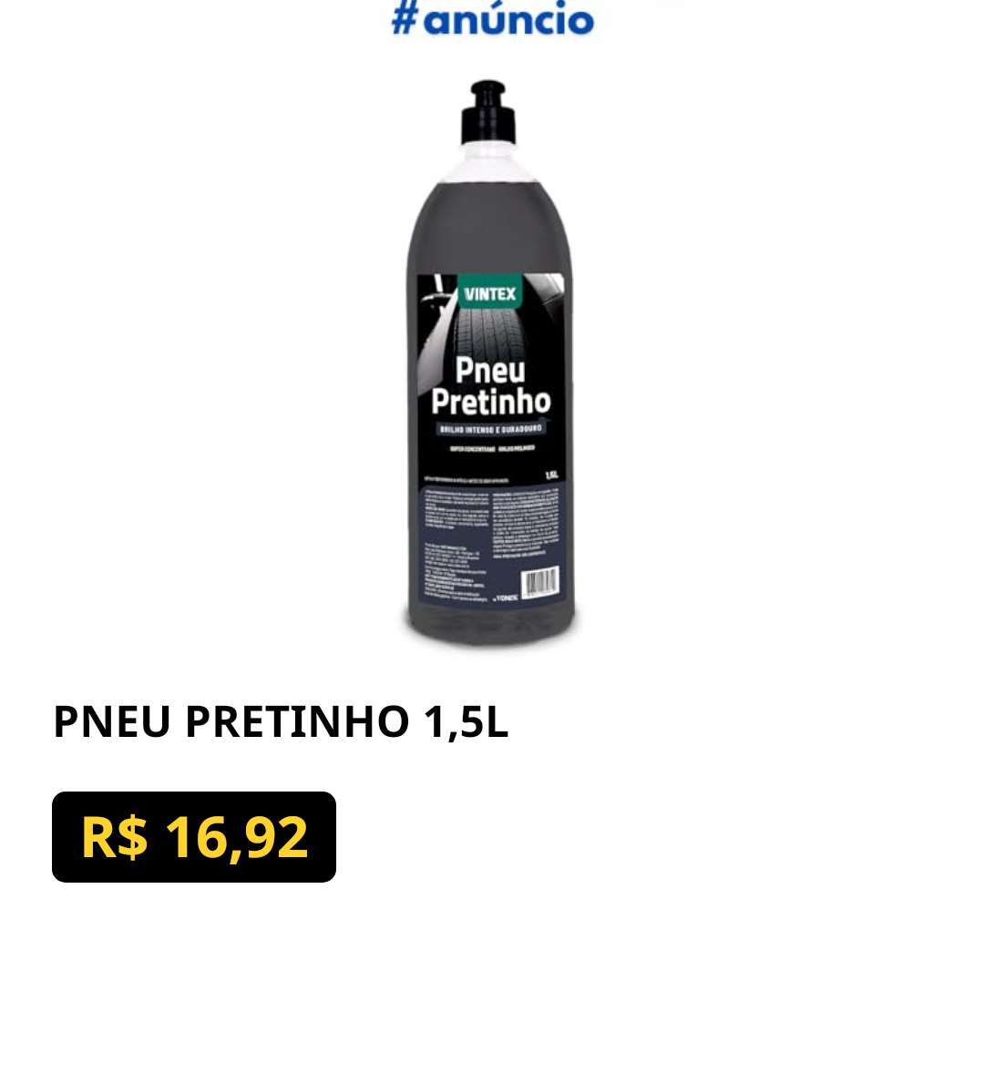 PNEU PRETINHO 1,5L